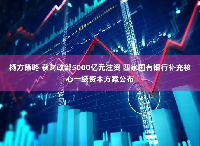 杨方策略 获财政部5000亿元注资 四家国有银行补充核心一级资本方案公布